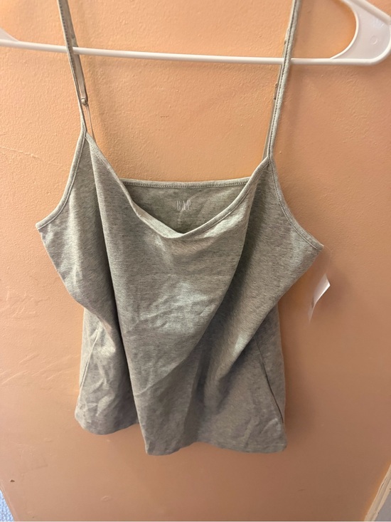 GAP Tops - Gap Gray Draped Spaghetti Strap Tank Top